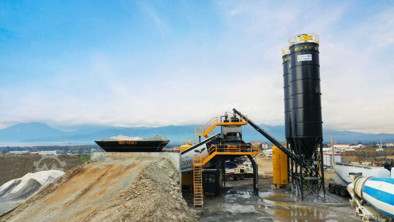 Mobile Concrete Batching Plant FABO Mobile Concrete Batching Plant 100 m3/h Mobile Concrete Batching Plant