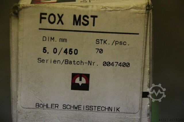 Stick electrodes welding electrodes 5.0 x 450 Boehler FOX MST