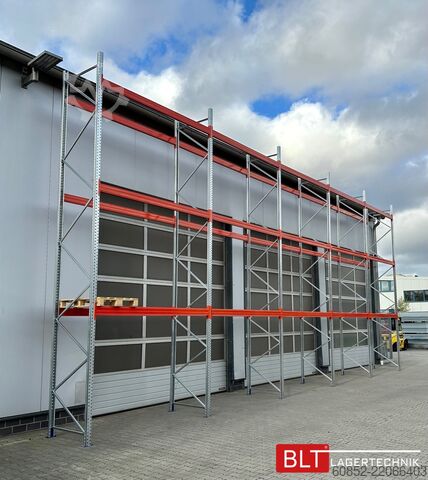 Heavy-duty shelf ca. 14 lfm. Palettenregale H: 650cm Fachlast: 3000 kg , 60 Palettenplätze