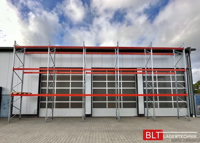 Heavy-duty shelf ca. 14 lfm. Palettenregale H: 650cm Fachlast: 3000 kg , 60 Palettenplätze