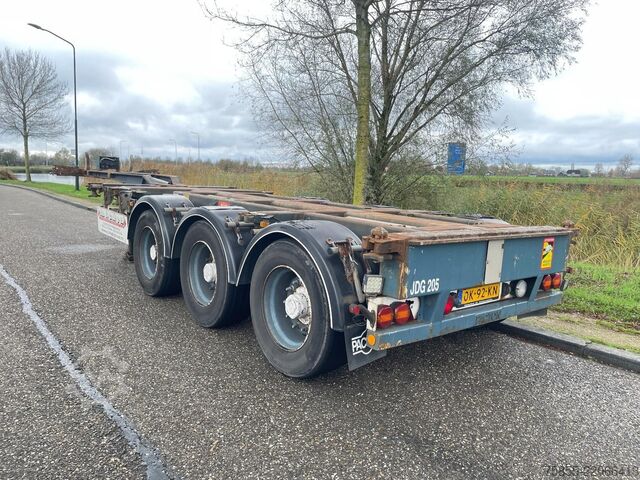 Container transport Pacton T3-010 Multi / Lift-Axle / NL Trailer