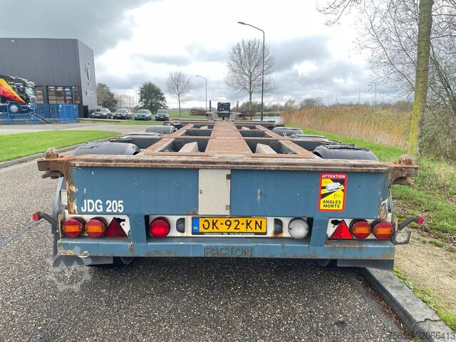 Container transport Pacton T3-010 Multi / Lift-Axle / NL Trailer