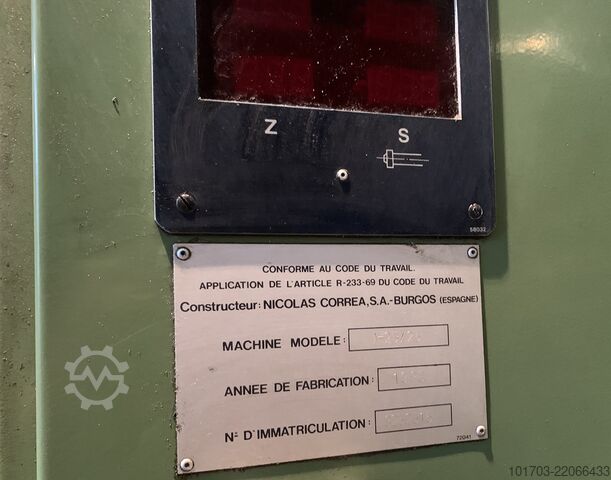 Fixed Bed Milling Machine Correa A 25/25