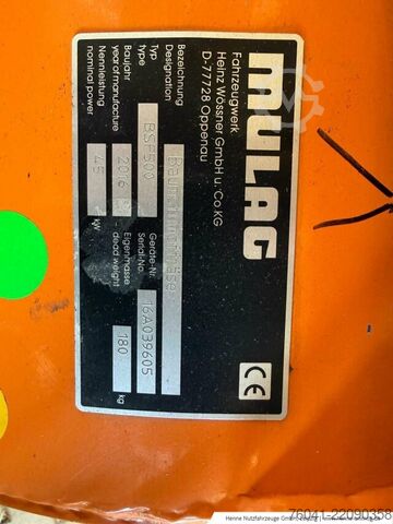 Agricultural machine Mulag Baumstumpffräse BSF 500
