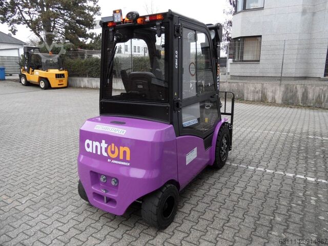 Electric 4-wheel forklift Jungheinrich anton CBH 3.0 - Triplex - Kabine - NEU!