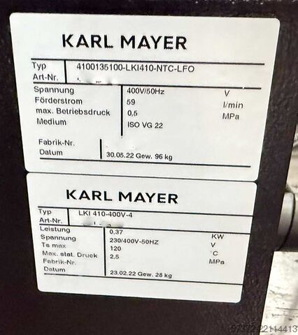 Kettenwirkmaschine Karl Mayer Raschel RSE 4-1