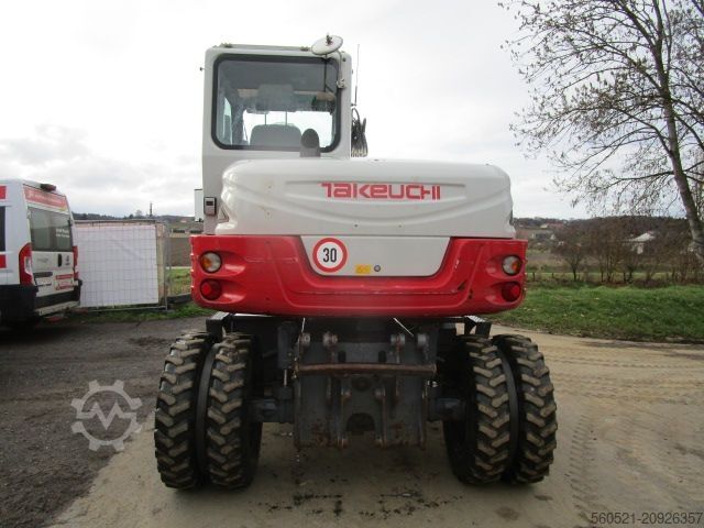 Mobilbagger Takeuchi TB 295W - POWERTILT + Schnellw + 3 Löffel