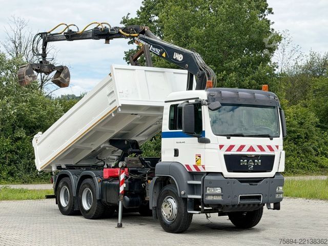 Truck mounted crane MAN TGS 26.440*KIPPER 5,20 m + LHO L140NZ * 6x4 *TOP