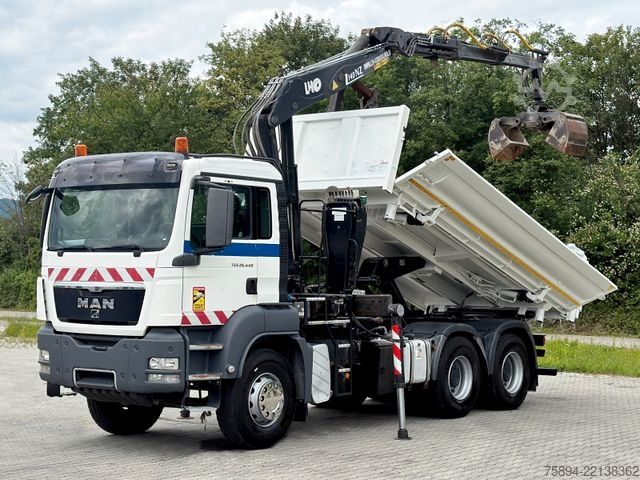 Truck mounted crane MAN TGS 26.440*KIPPER 5,20 m + LHO L140NZ * 6x4 *TOP