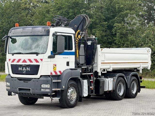 Truck mounted crane MAN TGS 26.440*KIPPER 5,20 m + LHO L140NZ * 6x4 *TOP