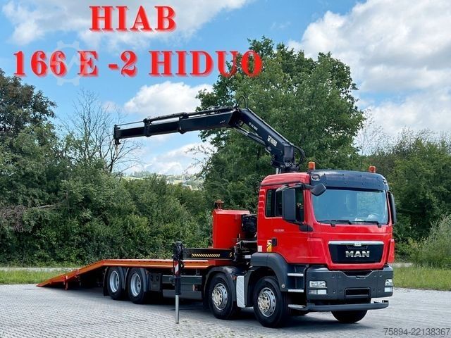 Car carrier truck MAN TGS 35.360* Abschleppwagen 7,80m * KRAN/ FUNK