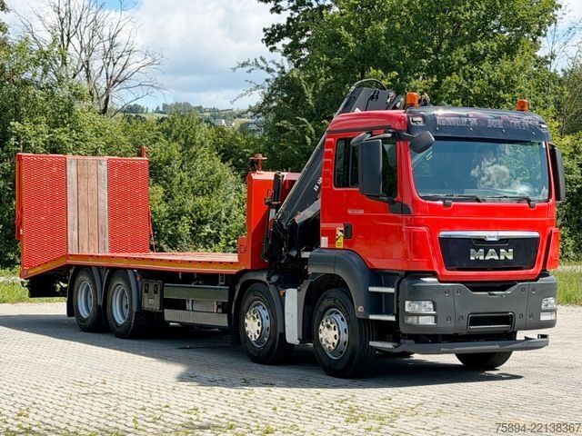 Car carrier truck MAN TGS 35.360* Abschleppwagen 7,80m * KRAN/ FUNK