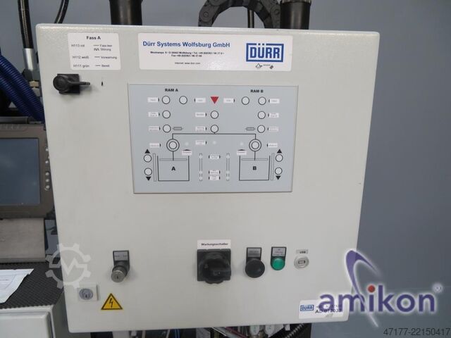 Test station for adhesive heads included DÜRR 5 Robotergeführte Kleberköpfe