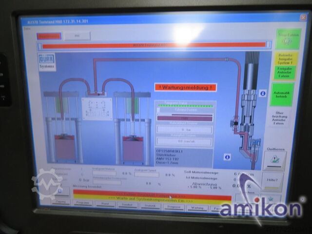 Test station for adhesive heads included DÜRR 5 Robotergeführte Kleberköpfe