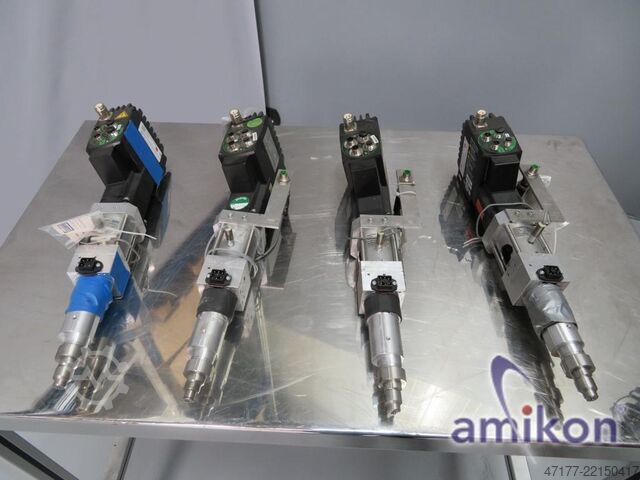 Test station for adhesive heads included DÜRR 5 Robotergeführte Kleberköpfe