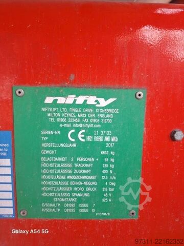 Articulated boom lift Niftylift HR21 HYBRID 4X4