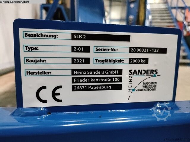 Axle stand SANDERS SLB 2 to. H1080 L1500 mm