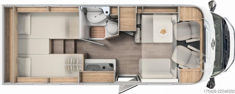 Semi-integrated camper CARADO V 347 *Safety-Paket m. ACC*pro+ Paket*