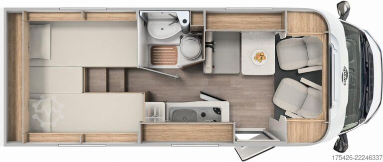 Semi-integrated camper CARADO V 337 *pro+ Paket*TV-Paket*Automatik*