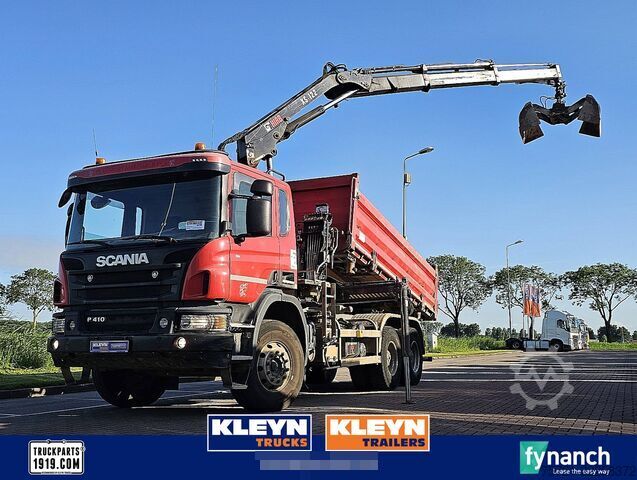 Kipper mit Kran SCANIA P410 HIAB XS122