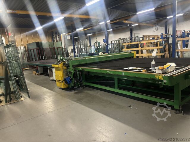 Glasschneidetisch und Zuführtisch Bottero 734 AVL