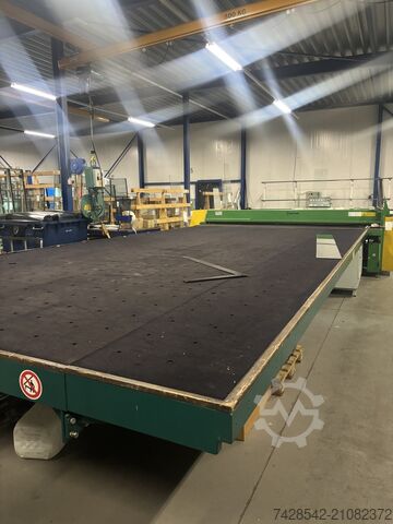 Glasschneidetisch und Zuführtisch Bottero 734 AVL