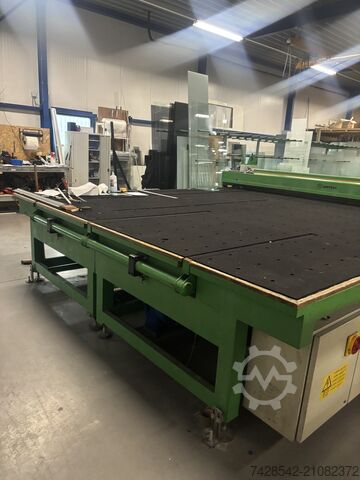 Glasschneidetisch und Zuführtisch Bottero 734 AVL