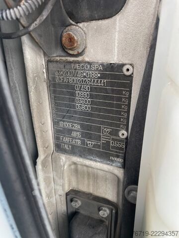 Box van IVECO Eurocargo 80E19 Koffer/LBW 1.Hand