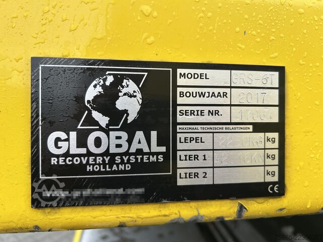 Car transporter DAF LF 180 FA / 391 dkm / Global Recovery Oprijwage...
