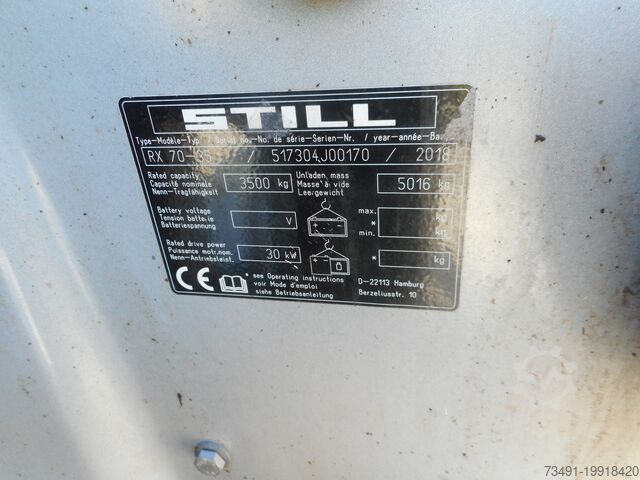 4-Rad-Gabelstapler STILL RX 70-25 Triplex SS  ZV Kabine