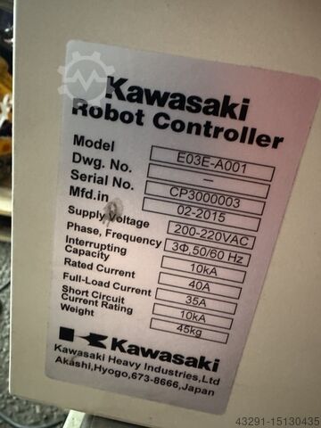 Palletizing robots Kawasaki CP300L