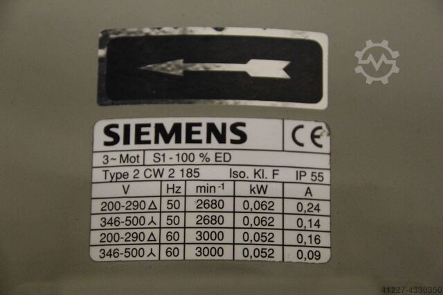 Electric motor 2.2 kW 1420 rpm with external fan Siemens 1LA71064AA11-Z