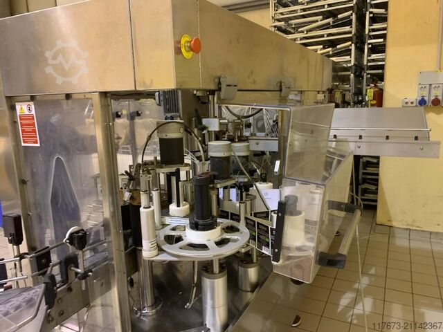 Verwendeter Omar 2010 Trocknungs-, Verkapselungs- und Beschriftungsmonoblock – 1500 bph Omar Srl SMPH2