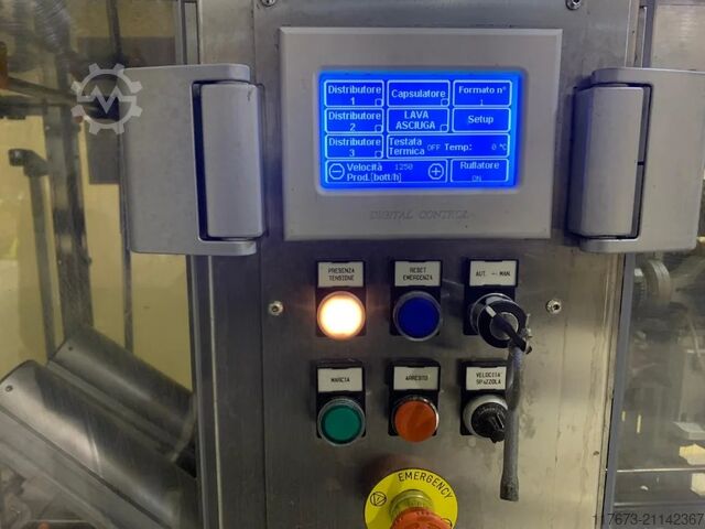 Verwendeter Omar 2010 Trocknungs-, Verkapselungs- und Beschriftungsmonoblock – 1500 bph Omar Srl SMPH2