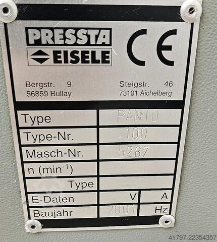 Kopierfräse Pressta Eisele Panto 100 Pressta Eisele Panto 100