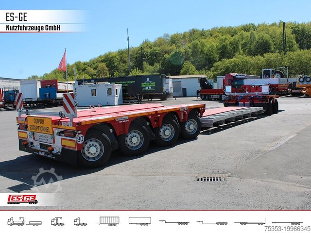 Low loader semitrailer FAYMONVILLE Faymonville MAX 710 Tiefbett 2+4 PA - Baggerbett