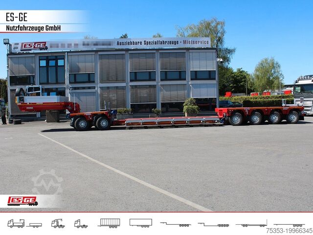 Low loader semitrailer FAYMONVILLE Faymonville MAX 710 Tiefbett 2+4 PA - Baggerbett