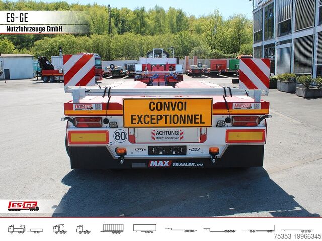 Low loader semitrailer FAYMONVILLE Faymonville MAX 710 Tiefbett 2+4 PA - Baggerbett