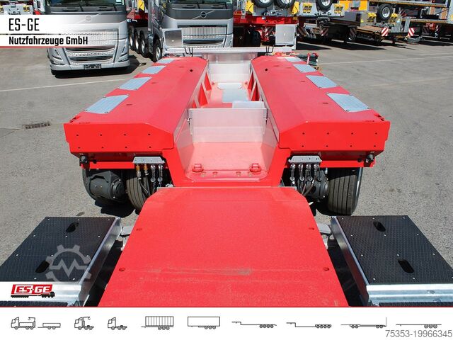 Low loader semitrailer FAYMONVILLE Faymonville MAX 710 Tiefbett 2+4 PA - Baggerbett
