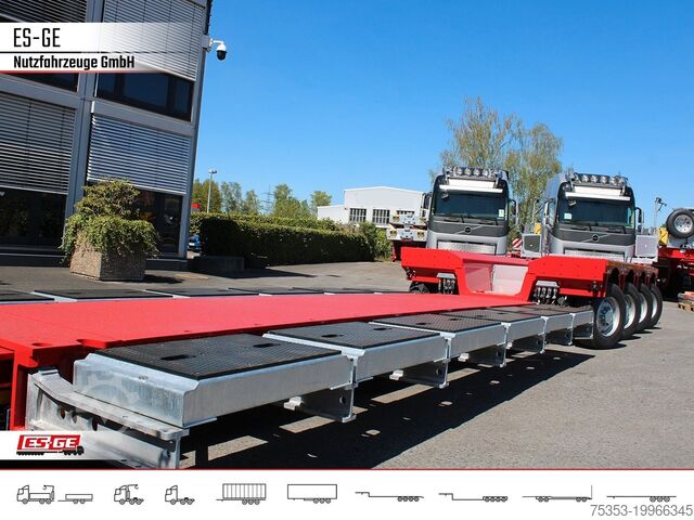 Low loader semitrailer FAYMONVILLE Faymonville MAX 710 Tiefbett 2+4 PA - Baggerbett