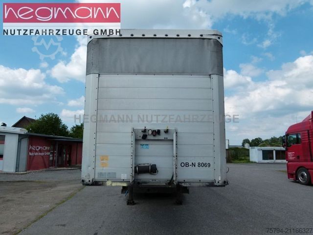 Open semitrailer with tarp SCHMITZ CARGOBULL SCS 24/L-13.62 EB, Liftachse, SA Scheibe, DE