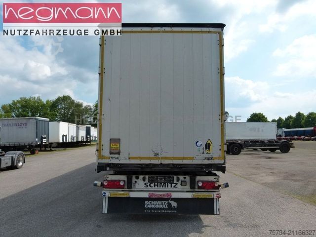 Open semitrailer with tarp SCHMITZ CARGOBULL SCS 24/L-13.62 EB, Liftachse, SA Scheibe, DE