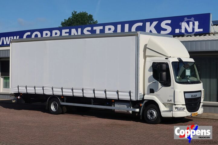 Curtain sided DAF LF 250 LF250 FA Schuifzeil +Dhollandia 1500 kg