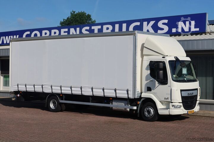 Curtain sided DAF LF 250 LF250 FA Schuifzeil +Dhollandia 1500 kg