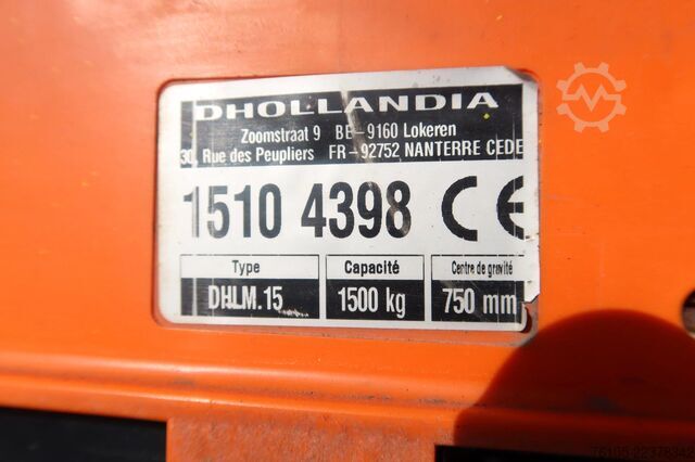 Curtain sided DAF LF 250 LF250 FA Schuifzeil +Dhollandia 1500 kg