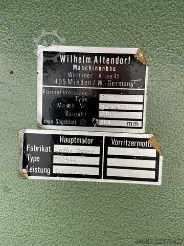 Formatkreissäge Altendorf F 45