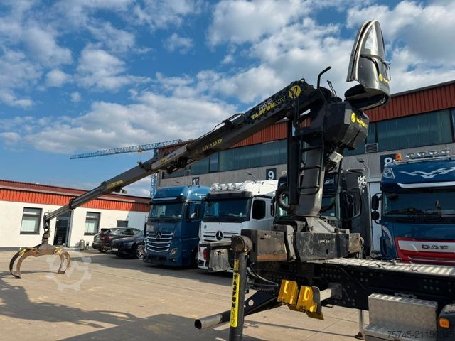 Logging truck MAN TGS 33.520*TAJFUN HOLZLADEKRAN-FUNK*STAHLSCHEMEL