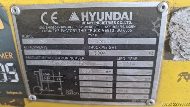 Forklift Hyundai 18L-7M Gasstapler