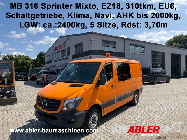 Panel van Mercedes-Benz Sprinter 316 Mixto Navi 5 Sitze