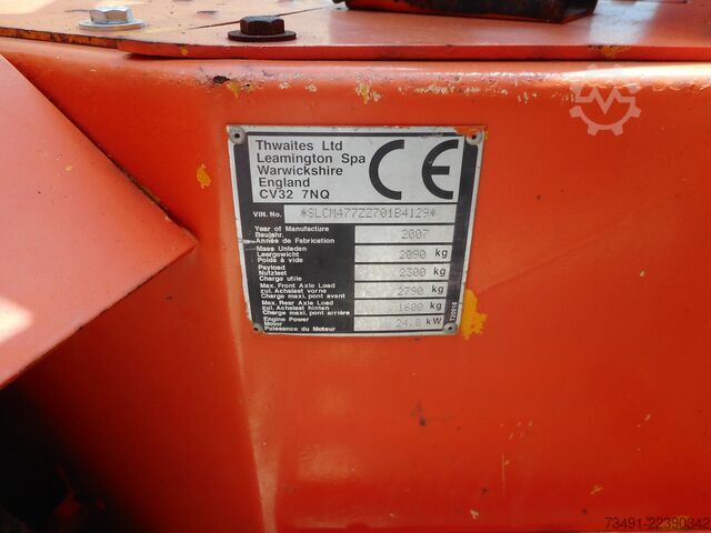 Mini dumper Thwaites 1x1t 2x2,3t 1x3,5t